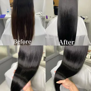 ロング カラー 髪質改善×矯正🫧 韓国ヘアasamiのヘアスタイル
