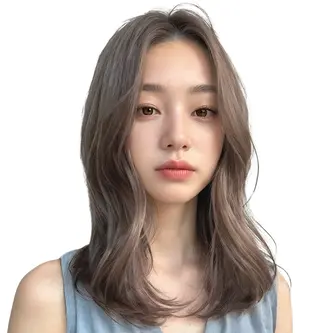 セミロング カラー 船橋髪質改善 ランタンバイソロンのヘアスタイル