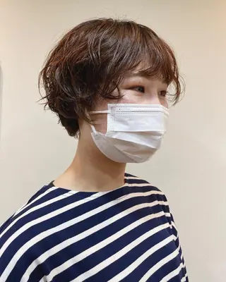 ショート パーマ 高橋 涼香のヘアスタイル