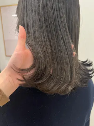 セミロング カラー 韓国ヘア☁️ mitsukiのヘアスタイル
