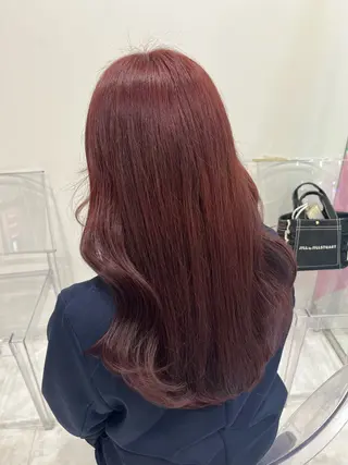 ロング カラー ガーリー♡女の子っぽ ヘア♡ピンクカラー♡のヘアスタイル