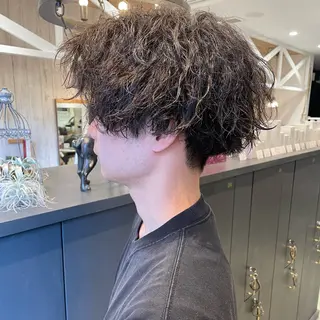 パーマ メンズ 細沼 葵のヘアスタイル