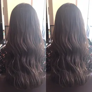 ロング カラー Zina SAKIのヘアスタイル