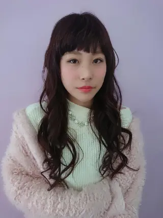 カラー ロング ヘアアレンジ ナカシマ  アユミのヘアスタイル