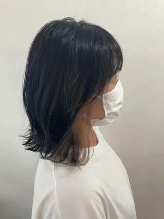 ミディアム 塔崎 りこのヘアスタイル