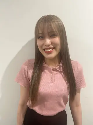 ロング カラー 暖色カラ-ෆ˚顔周り 🎀ོ白岩亜実🎀ོのヘアスタイル