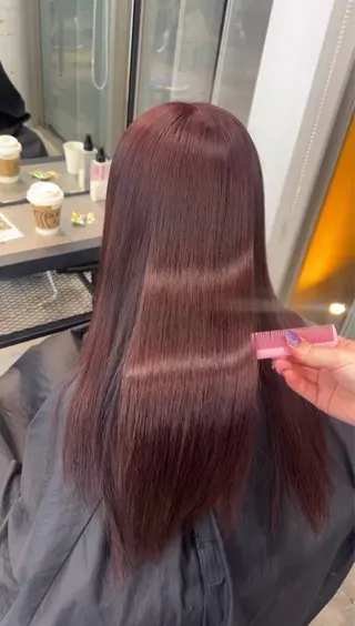 ロング カラー ヘアアレンジ GAME by AlanSmithee 原宿所属・🎀韓国ハイトーン saya🎀💜のヘアスタイル