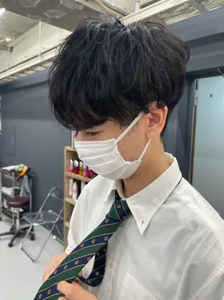 ショート パーマ メンズ 森本裕/オーナー/ スパイラルパーマのヘアスタイル