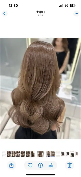 ロング IVE所属・透け感カラー 髪質改善🫧Annaのヘアスタイル