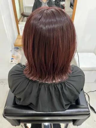 ミディアム カラー ✨🎨ブリーチなし 透明感カラー✨美友のヘアスタイル
