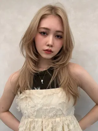 ロング カラー ダブルカラー🩰 CHIHIRO👒のヘアスタイル