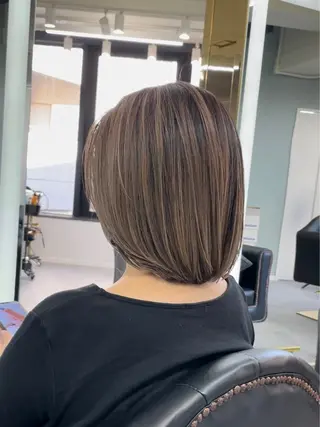 ミディアム senjyu GINZA所属・バレイヤージュ/ハイ ライト/庄司鉄平のヘアスタイル