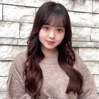 ロング ピンクカラー🎀 米津 美佑のヘアスタイル