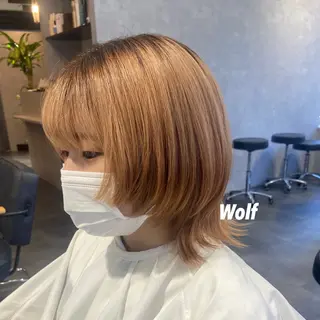 ショート プルエクステ/インナ ーカラー🦊はるなのヘアスタイル