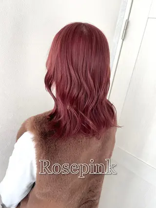 セミロング カラー 🫧ショート・レイヤ ー・縮毛矯正🫧のヘアスタイル