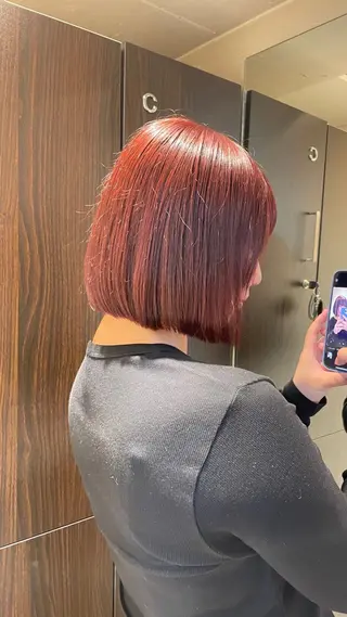 ショート カラー ショート✂︎ ゆるパーマKANOのヘアスタイル