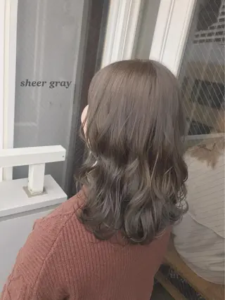 セミロング カラー ヘアアレンジ topstylist 芳賀みなみのヘアスタイル