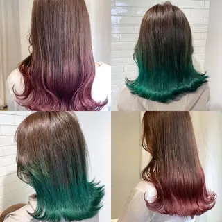 セミロング ブリーチ ツイスパ フクヤマシンのヘアスタイル