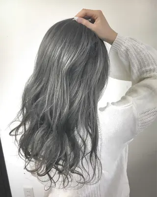 ロング 淡色ふんわりhair 新宿satomiのヘアスタイル