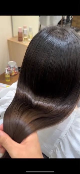 セミロング 縮毛矯正得意です🉐 ♡のぐちまおのヘアスタイル