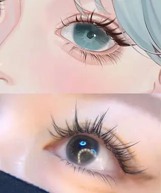 マツエク・マツパ Angela エステサロンのマツエク・マツパデザイン