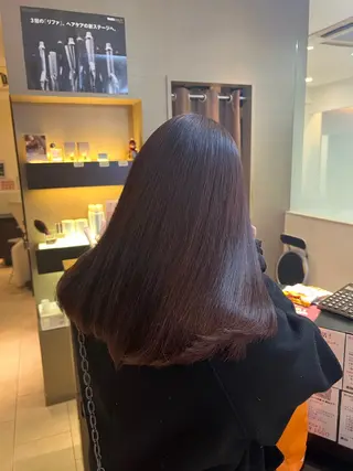 セミロング カラー 田中 月菜のヘアスタイル
