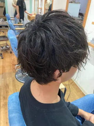 パーマ メンズ 大滝 宜史のヘアスタイル
