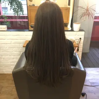 ロング カラー 上川 美幸のヘアスタイル