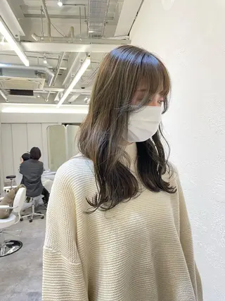 セミロング カラー ヘアアレンジ 🍃柔らかヘアー田中 瑞希🍃のヘアスタイル