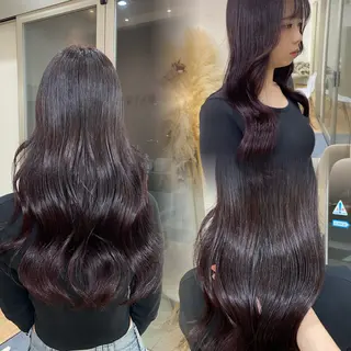 ロング カラー 吉成 葉南のヘアスタイル