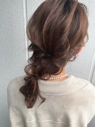 セミロング ヘアアレンジ 【カメレオン】 上村 祥子のヘアスタイル