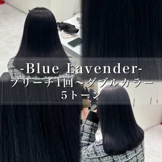 ロング カラー ヘアアレンジ 🫧透明感ラベンダー 似合わせ🫧あい🫧のヘアスタイル