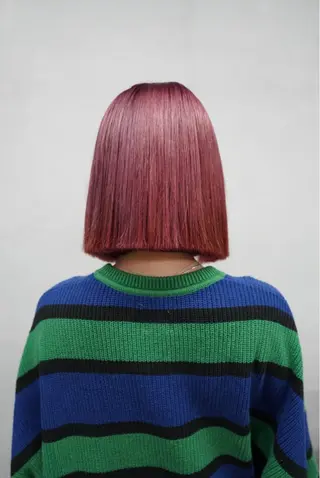 ショート カラー wabi【ワビ】所属・manami/ヘア セット/ハイトーンのヘアスタイル