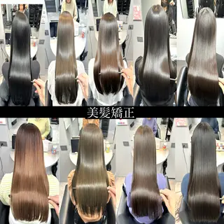 ロング ACRO梅田【アクロ】所属・朝が楽になる縮毛矯正 顔周りカットU24のヘアスタイル