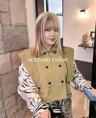 カラー storiiz所属・本田大輝top designerのヘアスタイル