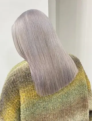 セミロング カラー･縮毛モデル 募集中🤍REI🤍のヘアスタイル
