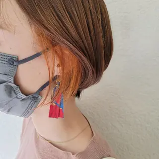 ショート 🇰🇷透明感×ハイ トーン🌟tomoのヘアスタイル