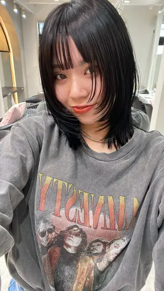 セミロング ❤️ボブ/髪質改善 タッセルボブ/ユウキのヘアスタイル