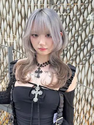 ミディアム レイヤーカット/韓国 艶カラー🪄REN.のヘアスタイル