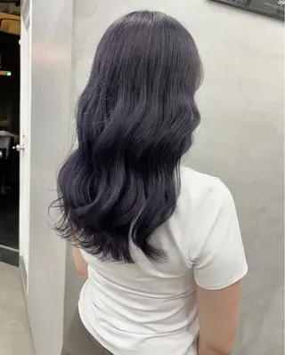セミロング 🫐寒色系カラー 🫐ヤマナカリリカのヘアスタイル