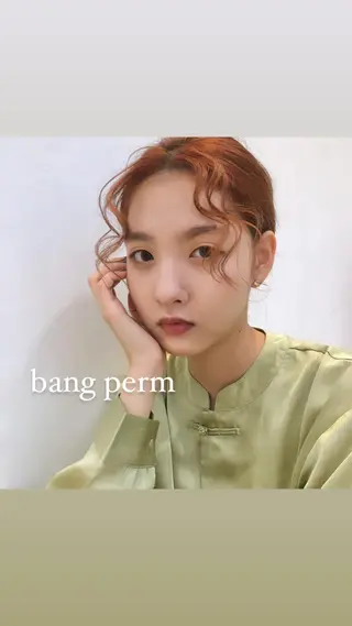 セミロング パーマ ボブパーマ ♡ヨシカワハナコのヘアスタイル