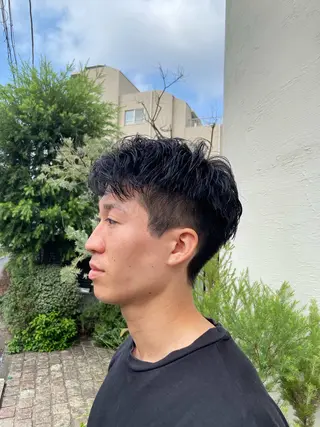 ショート メンズ atelier doux dimanche（アトリエ・ドゥー・ディマンシュ）所属・Fukamiレイヤー 透明感カラーのヘアスタイル