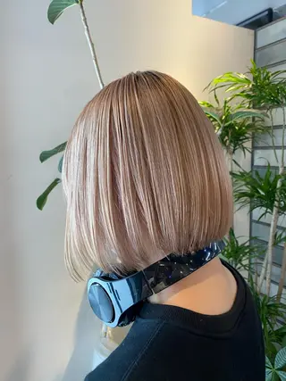 ショート カラー 【博多ハイライトカラ ー】中島啓太のヘアスタイル