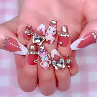 ネイル シェアサロンLei.g(レイジー)所属・3Dアートネイル💗 都築レナのネイルデザイン