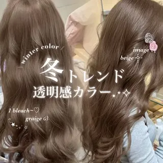 カラー 透ける透明感カラー 🤍anju🪽ྀིのヘアスタイル