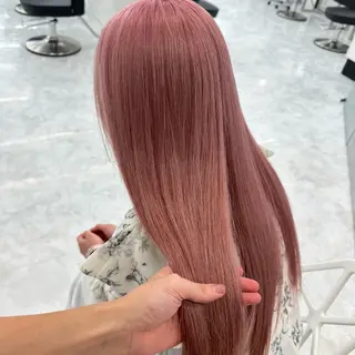 ロング カラー ダブルカラー 韓国ヘアKYONのヘアスタイル