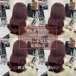 セミロング カラー 【赤み消しカラー】 中野浩太のヘアスタイル