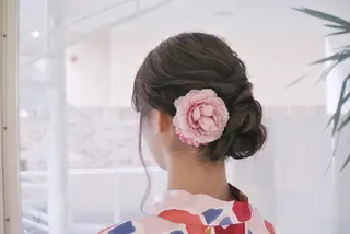 ミディアム ヘアアレンジ 樋口 千尋のヘアスタイル