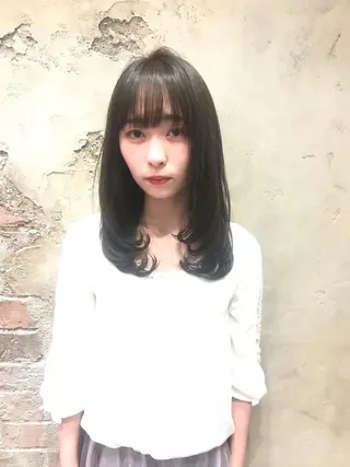 ミディアム 山菅 光明のヘアスタイル