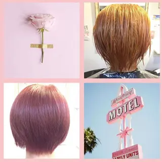 ショート カラー 韓国🫧アイドルヘア 🎀みづきのヘアスタイル